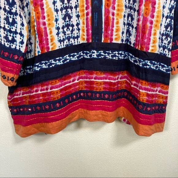 Soft Surroundings Giada Batik Stripe Tunic Sz Small - Picture 7 of 8